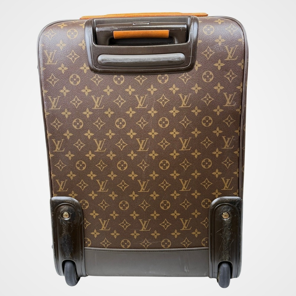 Louis Vuitton Pegase 60 Monogram Canvas Rolling Suitcase Brown Luggage M23250 - Picture 3 of 11